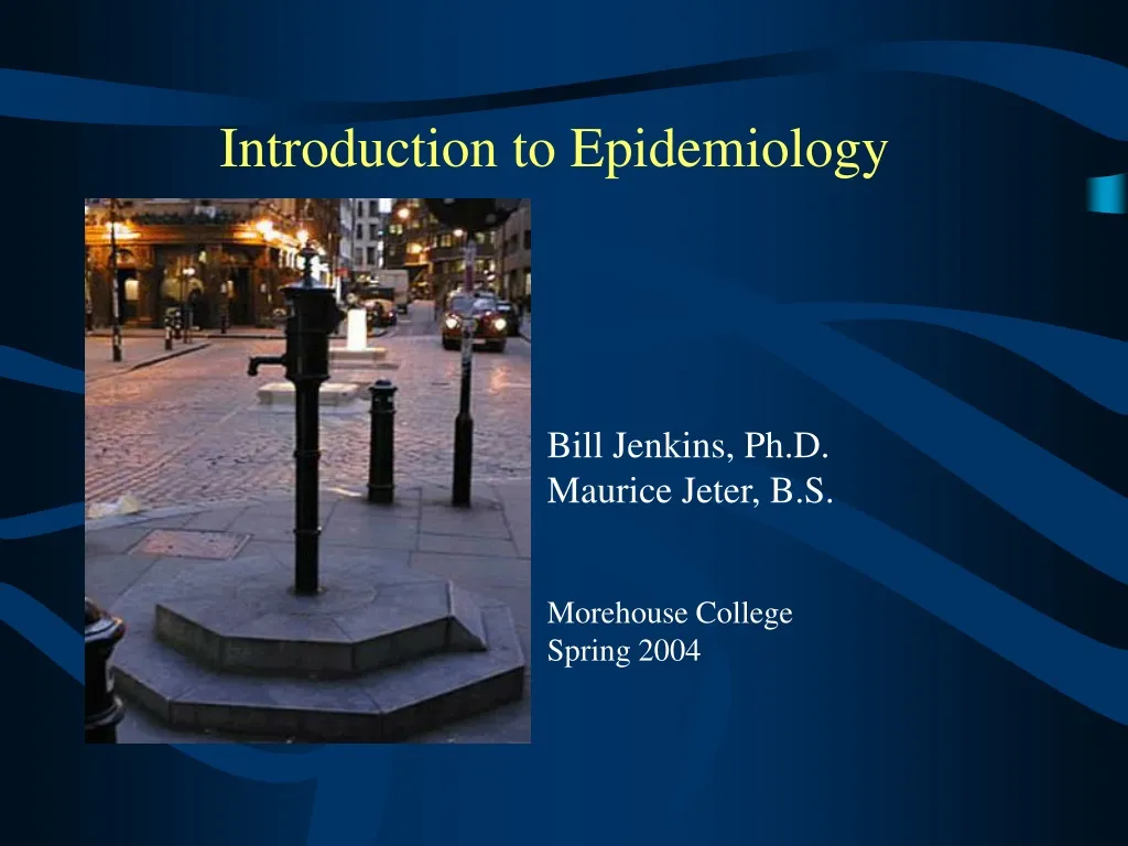 introduction to epidemiology