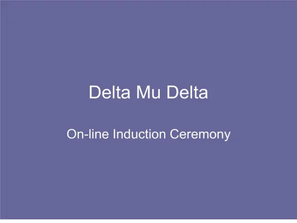 Delta Mu Delta