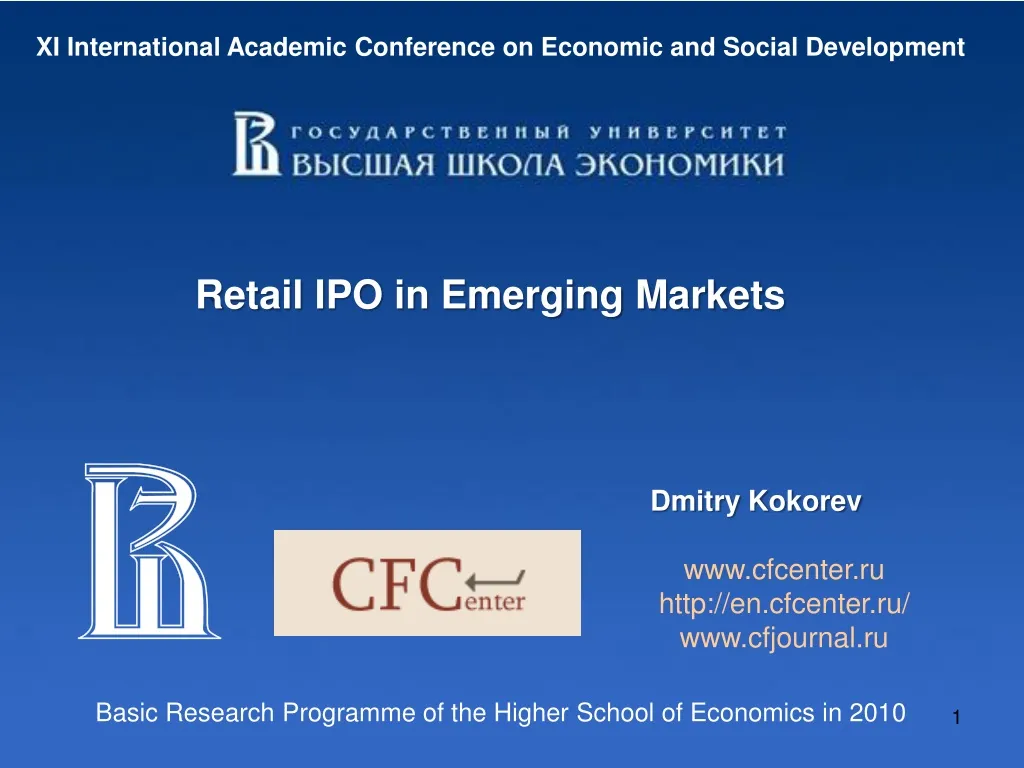xi international academic conference on economic