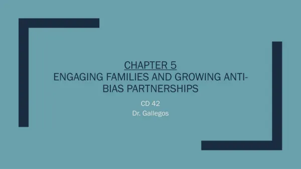 Chapter 5 Engaging families and growing anti-bias partnerships