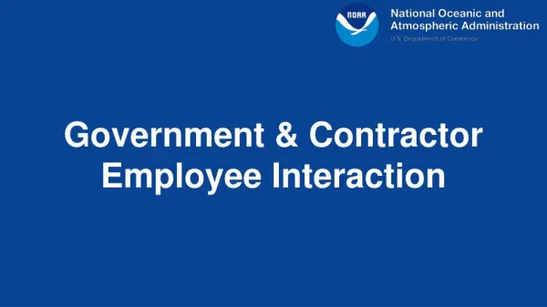 Government &amp; Contractor Employee Interaction