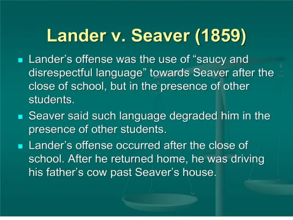 Lander v. Seaver 1859