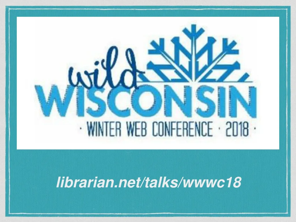 librarian net talks wwwc18