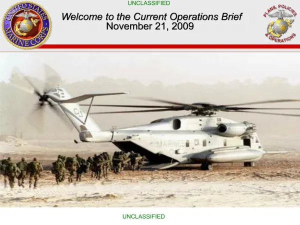 PPO Current Operations Brief - National Marine Corps Council
