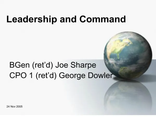 Leadership and Command