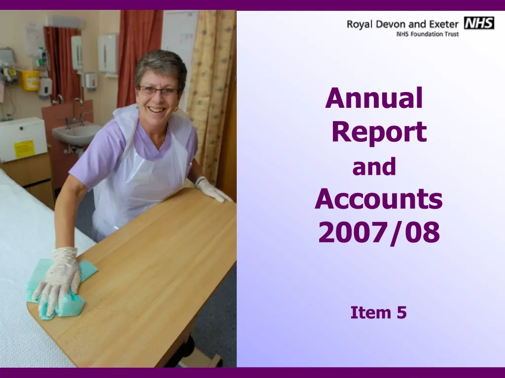 annual report and accounts 2007 08 item 5