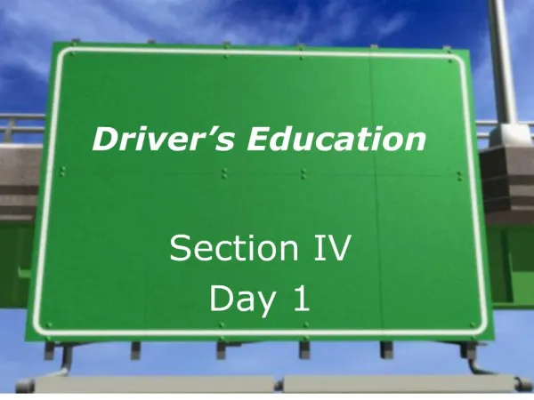 Driver s Education