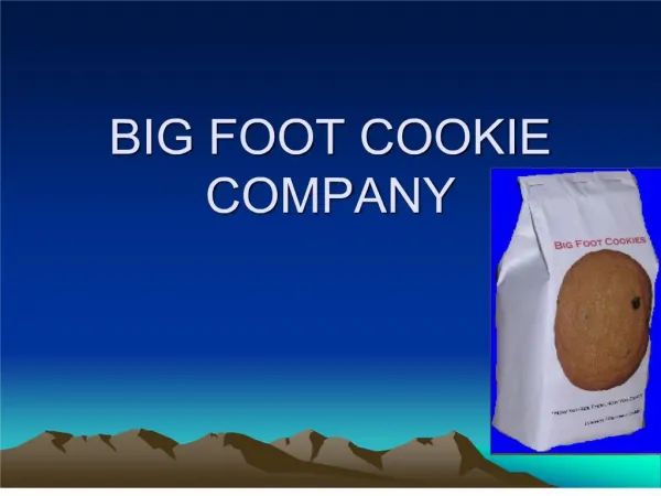 BIG FOOT COOKIE COMPANY