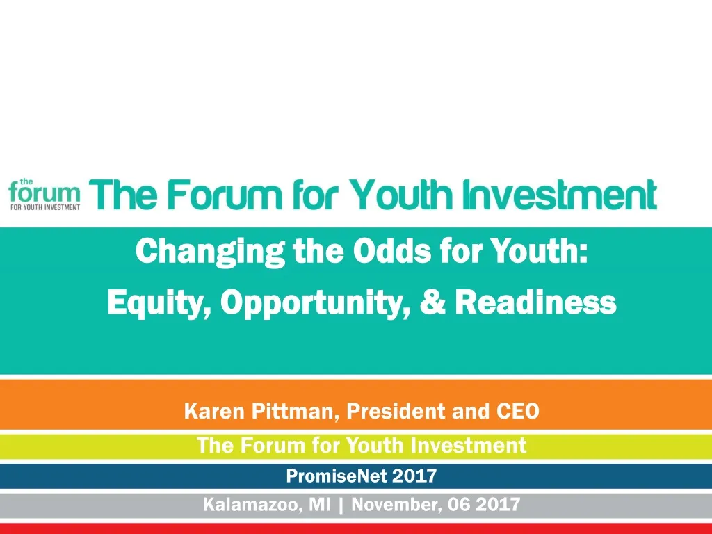 changing the odds for youth equity opportunity