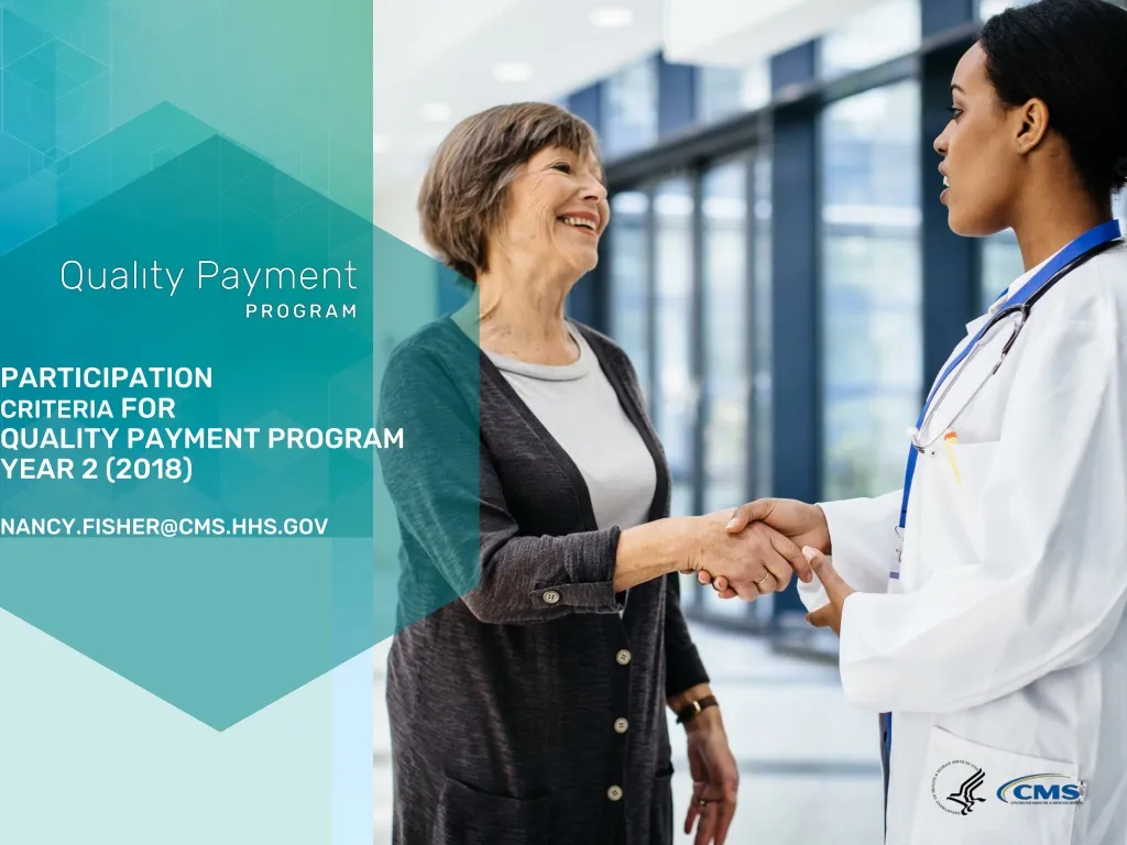participation criteria for quality payment program year 2 2018 nancy fisher@cms hhs gov