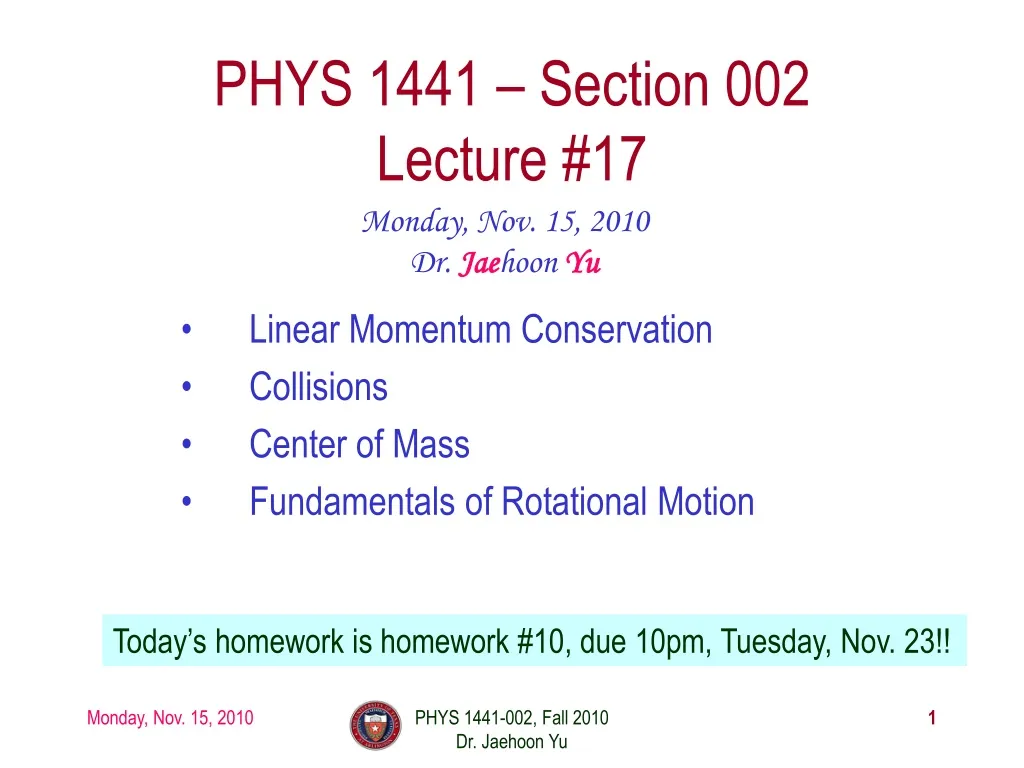 phys 1441 section 002 lecture 17
