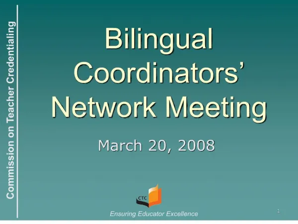 Bilingual Coordinators