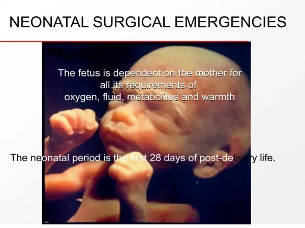 R Wiersma - Neonatal Surgical Emergencies
