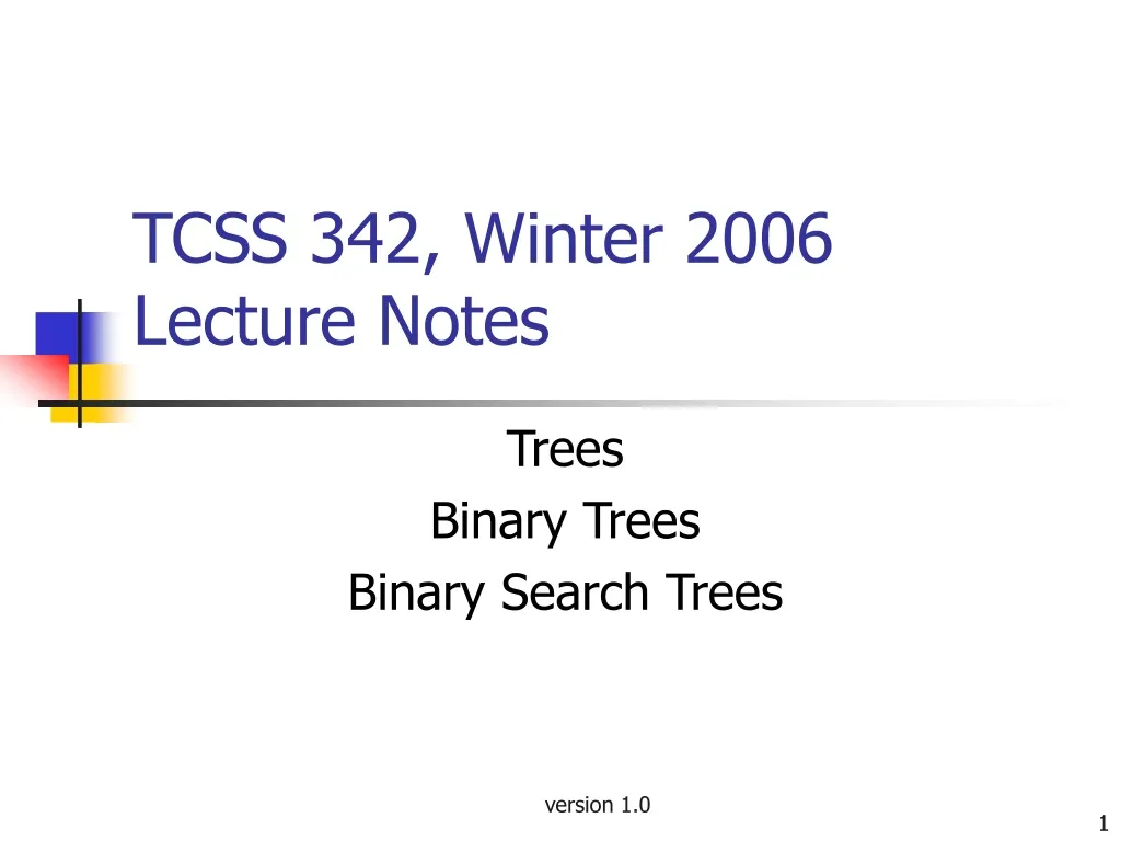 tcss 342 winter 2006 lecture notes