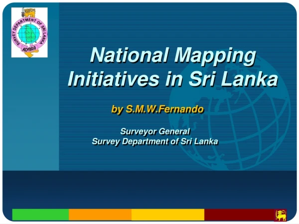 National Mapping Initiatives in Sri Lanka