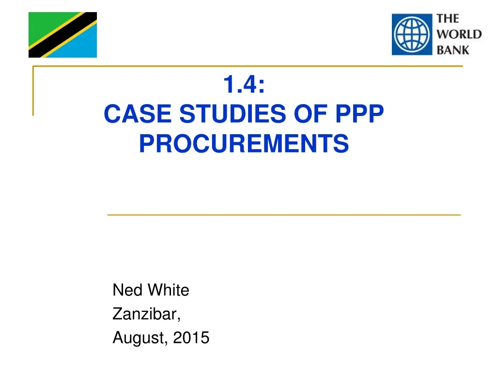 1 4 case studies of ppp procurements