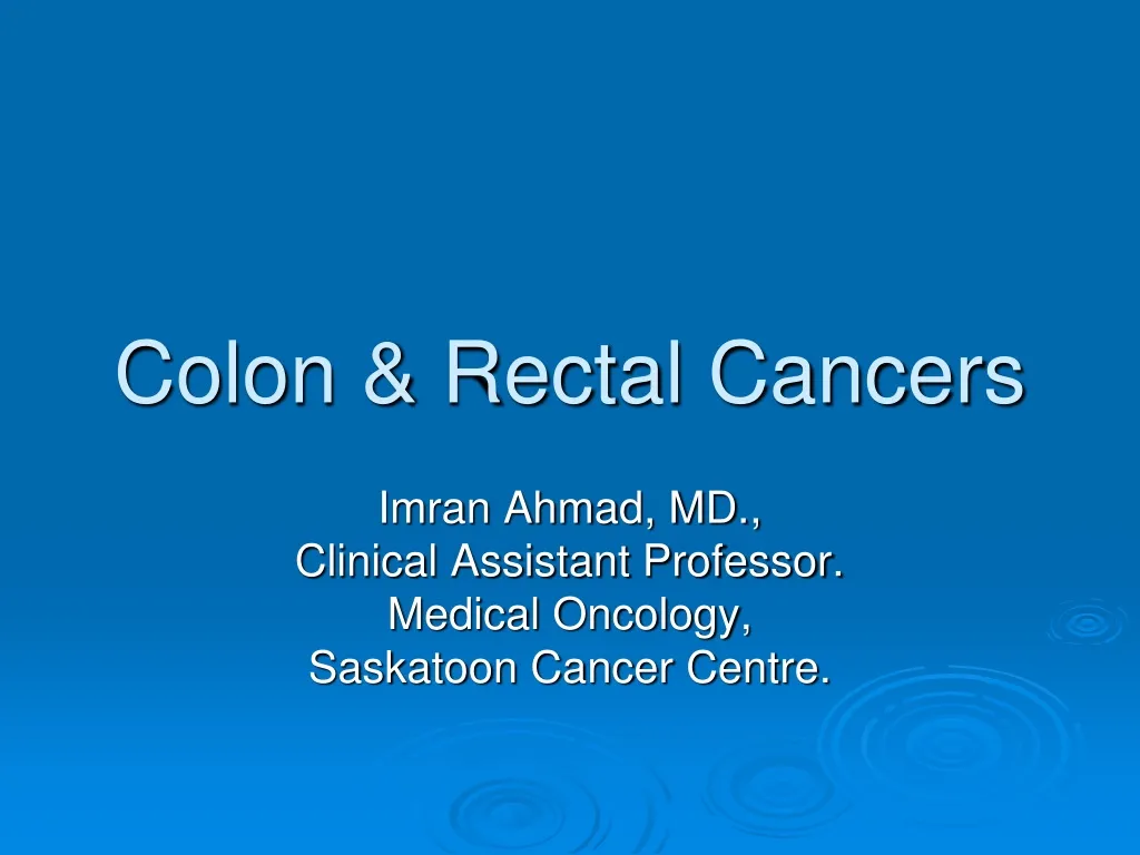 colon rectal cancers