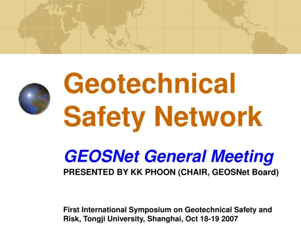 Geotechnical Safety Network