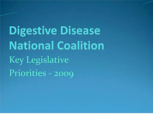 Digestive Disease National Coalition