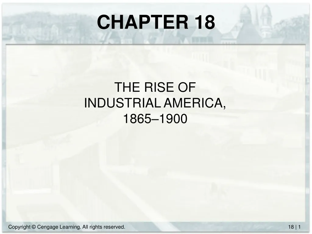 the rise of industrial america 1865 1900