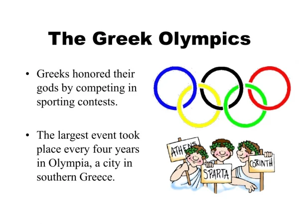 The Greek Olympics