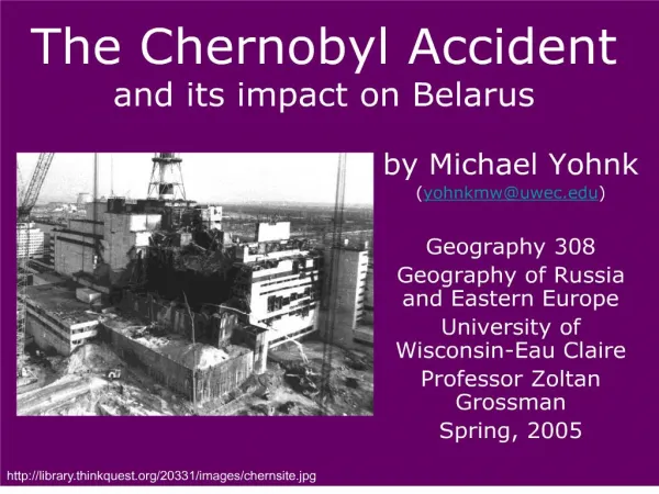 The Chernobyl Accident