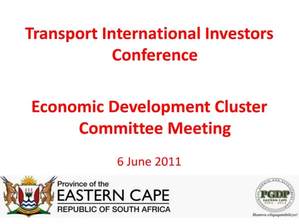 EDC - DOT Investors Conference 2011