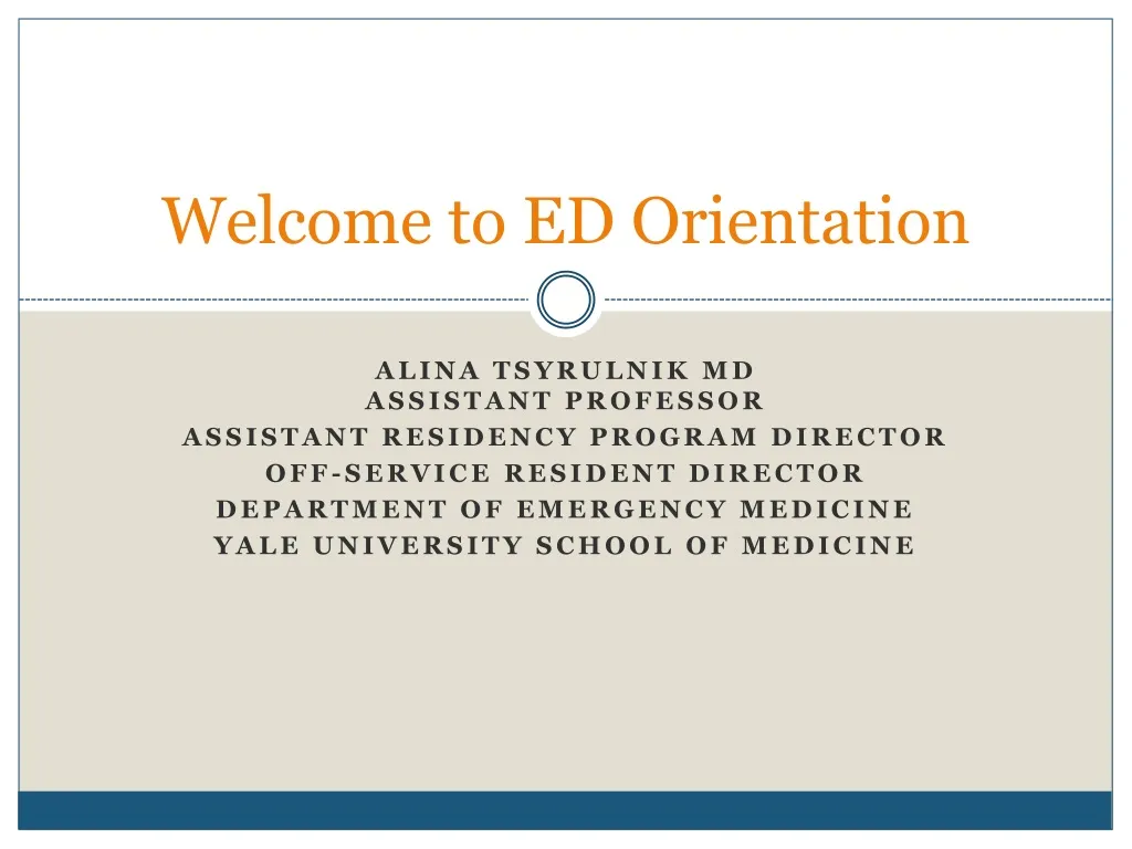 welcome to ed o rientation