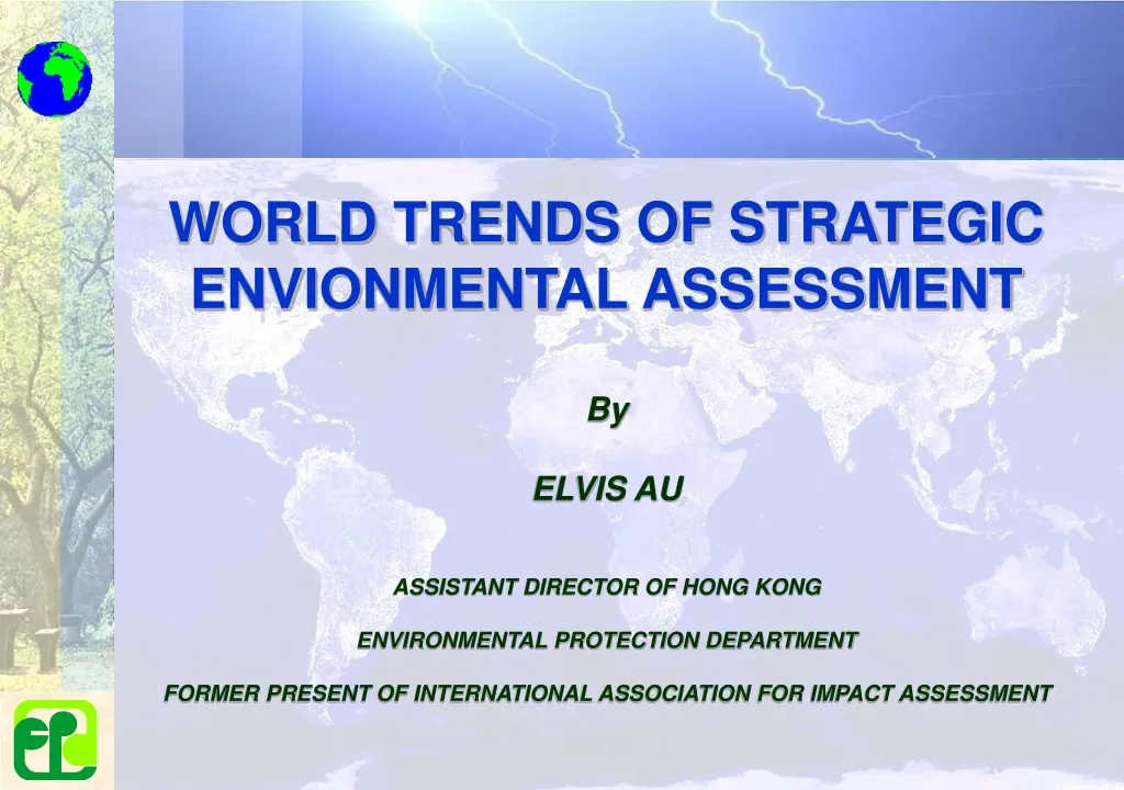 world trends of strategic envionmental assessment