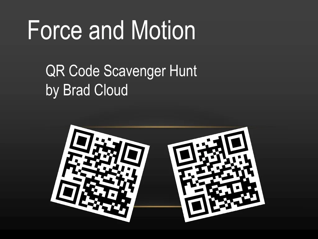 qr code scavenger hunt by brad cloud