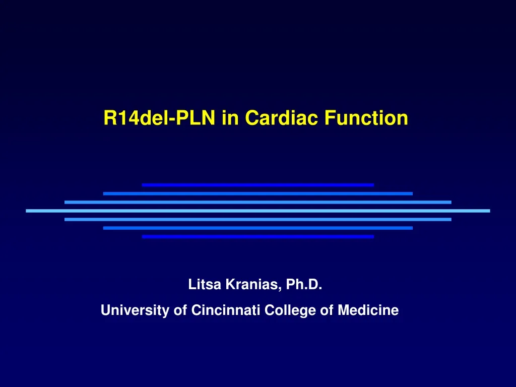 r14del pln in cardiac function