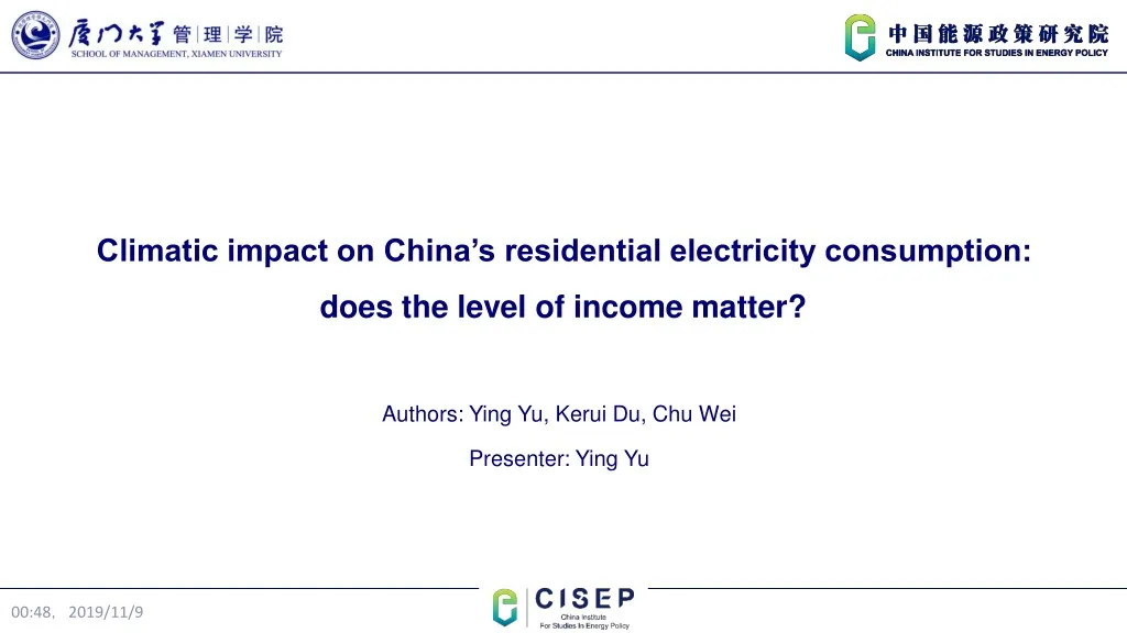 climatic impact on china s residential