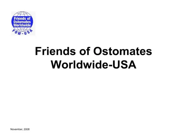 Friends of Ostomates Worldwide-USA