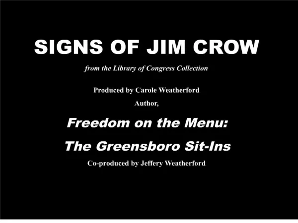 Jim Crow Powerpoint