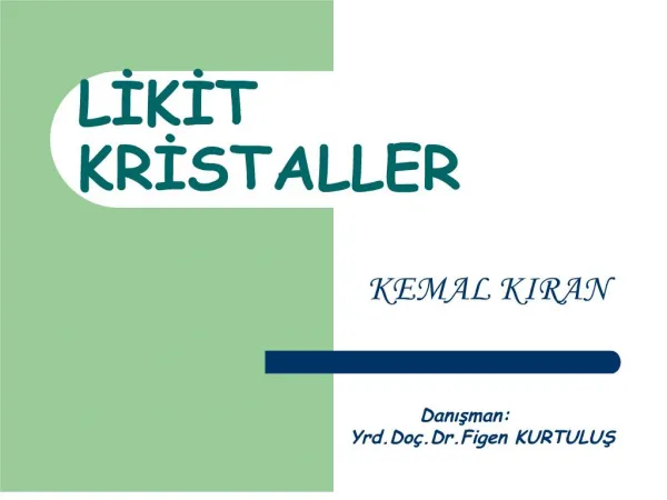 LIKIT KRISTALLER