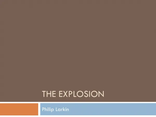 The explosion