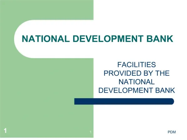 NATIONAL DEVELOPMENT BANK