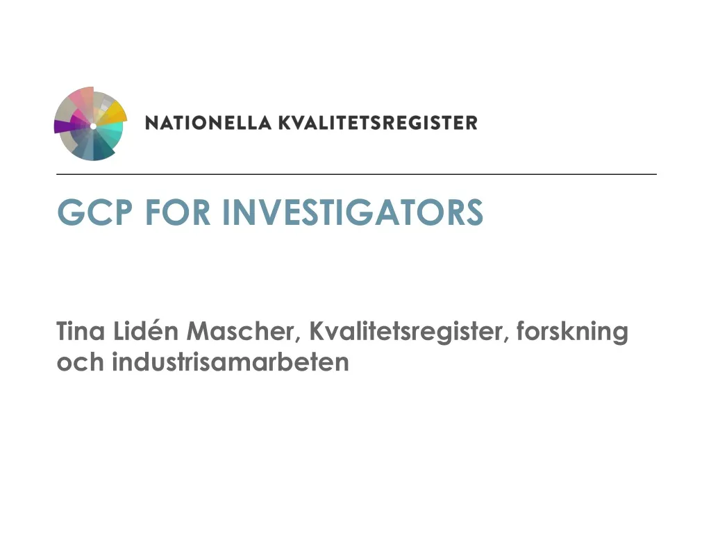 gcp for investigators