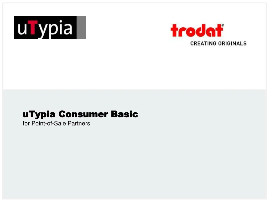 utypia consumer basic for point of sale partners