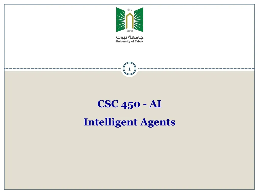 csc 450 ai intelligent agents