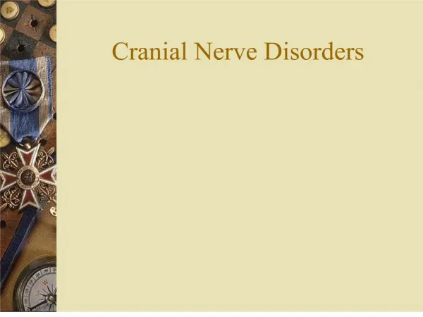 Cranial Nerve Disorders