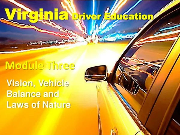 Virginia Driver Education