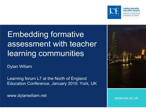 Embedding formative assessment with teacher learning communities