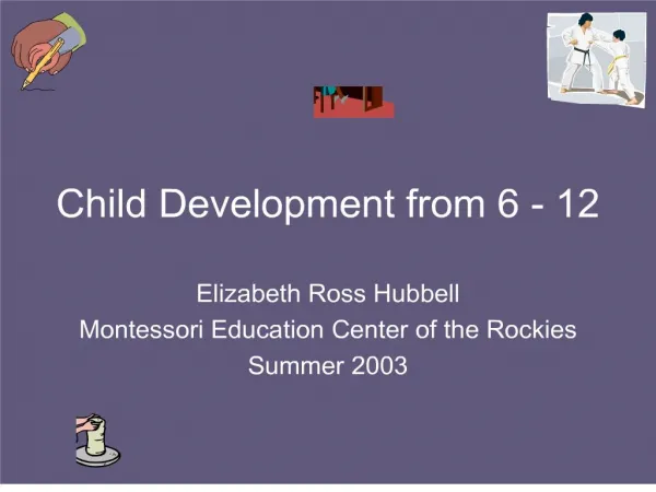 Child Development from 6 - 12