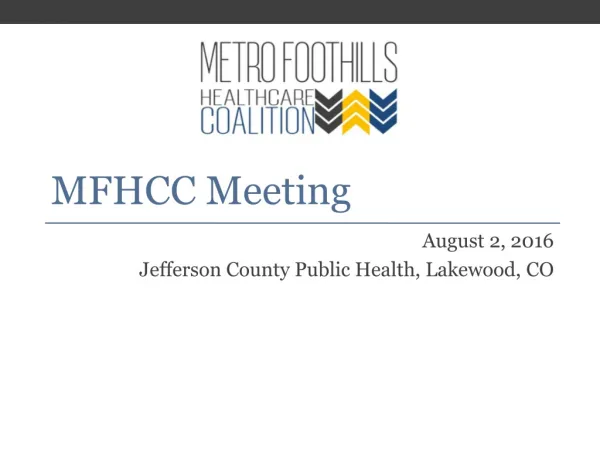 MFHCC Meeting