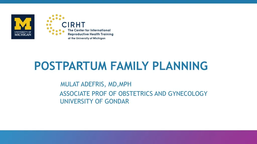 postpartum family planning mulat adefris