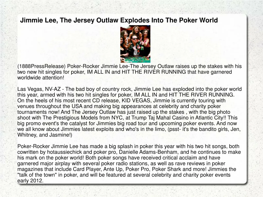 jimmie lee the jersey outlaw explodes into