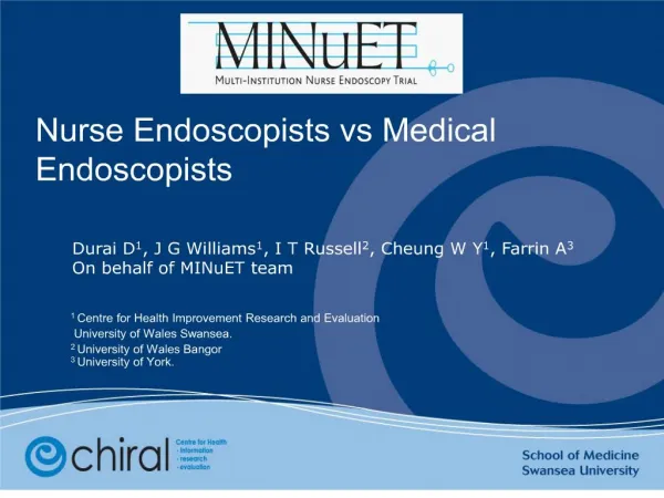 What is the clinical effectiveness of endoscopy undertaken by nurses