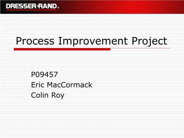 Process Improvement Project