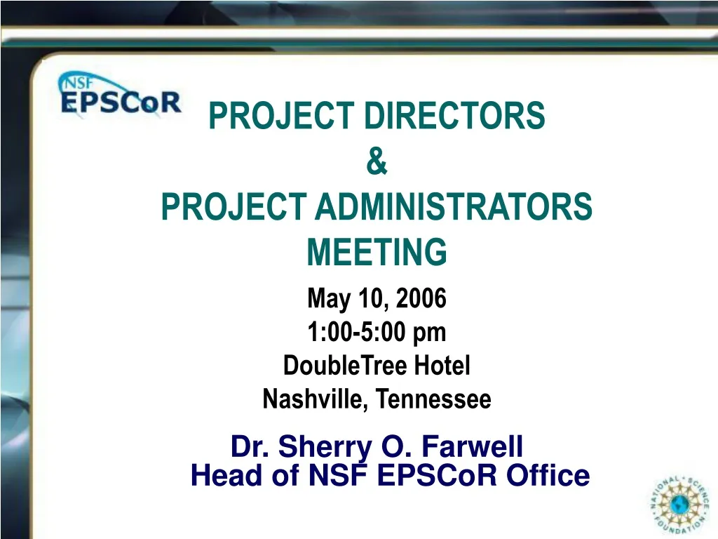 project directors project administrators meeting